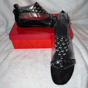 Aerosoles Chlassified Black Gladiator Sandal!